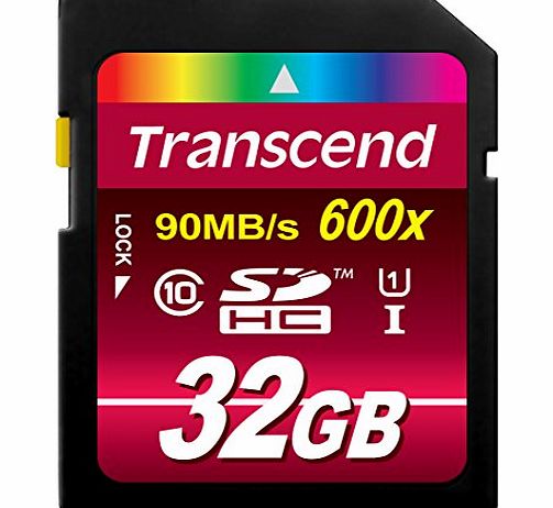 Transcend 32GB Ultimate SDHC Class 10 UHS-I 600x [Frustration-Free Packaging]